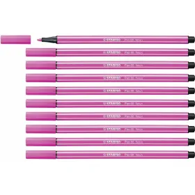 Felt-tip pens Stabilo Pen 68 Fluorescent Pink (10 Pieces)