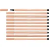 Marķieris Stabilo Pen 68 Gaļa (10 Daudzums)
