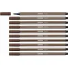 huopakärkiset kynät Stabilo Pen 68 Ruskea (10 Kappaletta)