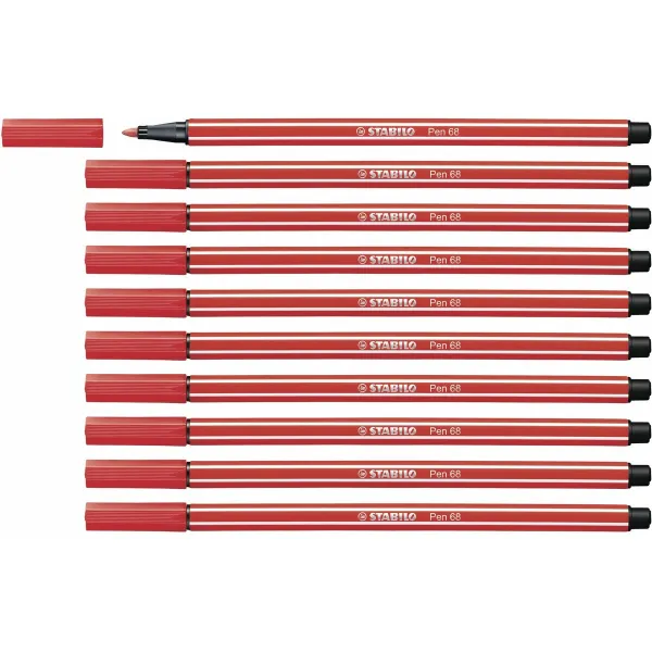 huopakärkiset kynät Stabilo Pen 68 (10 Kappaletta)