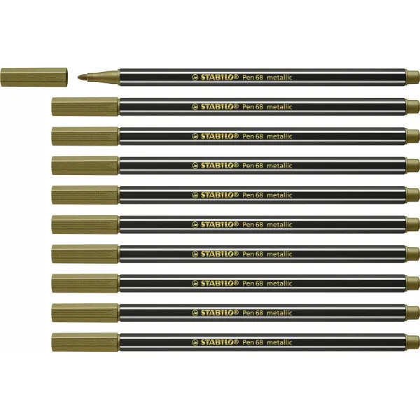 Marķieris Stabilo Pen 68 metallic (10 Daudzums)