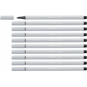 Фетр Stabilo Pen 68 Светло-серый (10 Предметы)