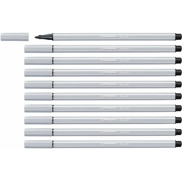 Marķieris Stabilo Pen 68 Gaiši pelēks (10 Daudzums)