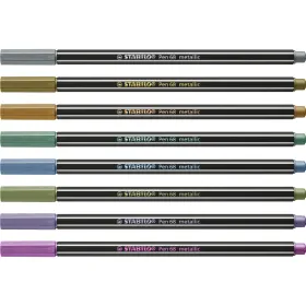Набор маркеров Stabilo Pen 68 metallic 8 Предметы Разноцветный