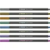 Set of Felt Tip Pens Stabilo Pen 68 metallic 8 Pieces Multicolour
