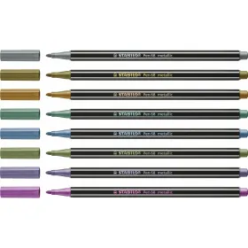 Набор маркеров Stabilo Pen 68 Metallic 8 Предметы Разноцветный