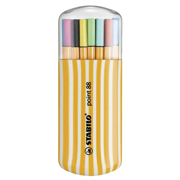 Set of Felt Tip Pens Stabilo Point 88 20 Pieces Multicolour