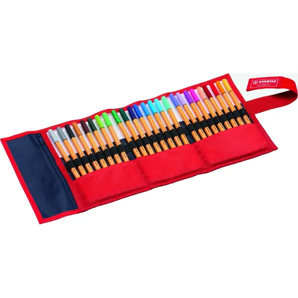 Tussisetti Stabilo Point 88 Red Rollerset Monivärinen