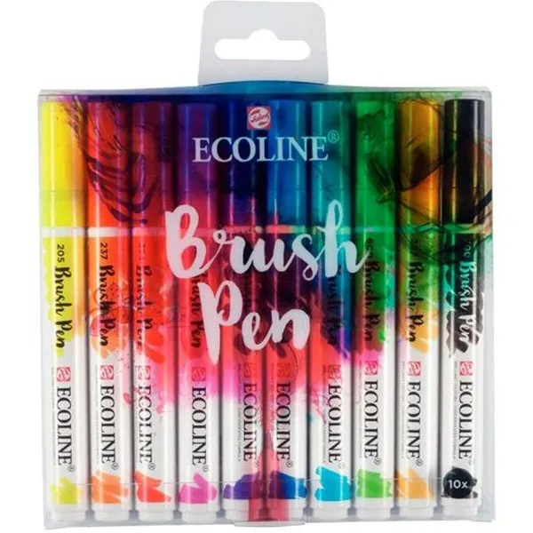 Flomasteru Komplekts Talens Ecoline Brush Pen Daudzkrāsains