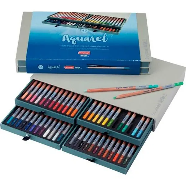 Akvareļu krāsainie zīmuļi Bruynzeel Aquarel Daudzkrāsains 48 Daudzums