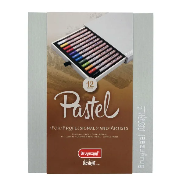 Pastelinis pieštukas Bruynzeel Design dėklu 12 Dalys Spalvotas