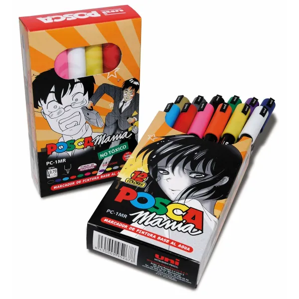Tussisetti Uni-Ball Posca Mania  PC-1MR Monivärinen