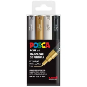 Набор маркеров POSCA PC-1M BWSG Разноцветный