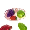 Set of fruit and vegetables for cutting in a basket 22576