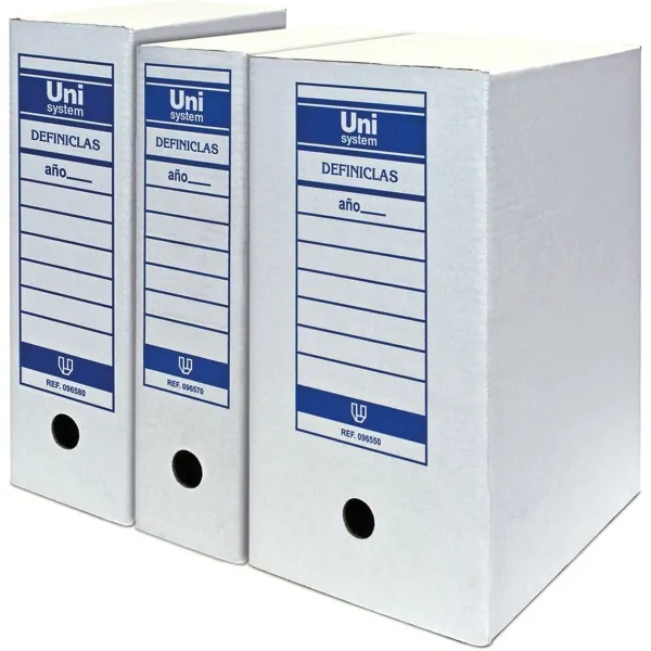 File Box Unipapel Unisystem Definiclas White A3 Sheet