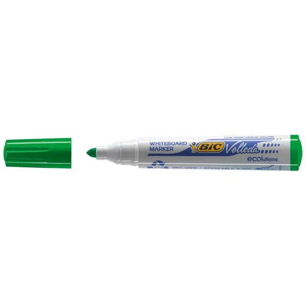 Liitutaulutussit Bic Velleda Ecolutions 1701 Vihreä (12 Kappaletta)