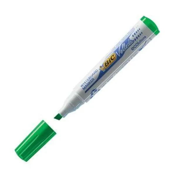 Šķidrie krīta marķieri Bic Velleda 1751 Zaļš (12 Daudzums)