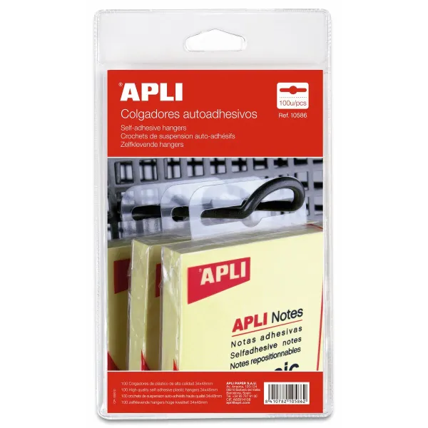 Hangers Apli Läpinäkyvä Muovinen (100 osaa)