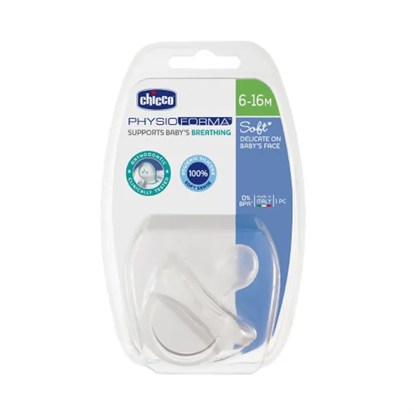 Chicco Physioforma Silicone Pacifier 6-16m 1 Unit