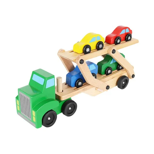 Wooden truck - trailer + set of cars 22698