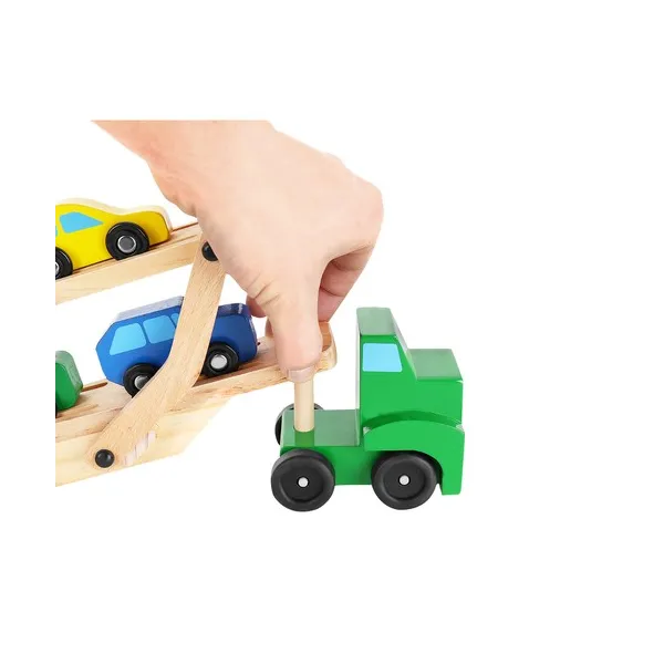 Wooden truck - trailer + set of cars 22698
