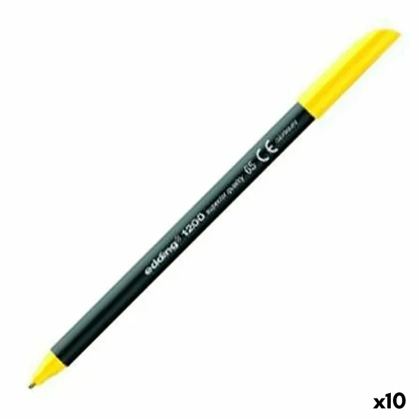 Фетр Edding 1200 Жёлтый (10 штук)