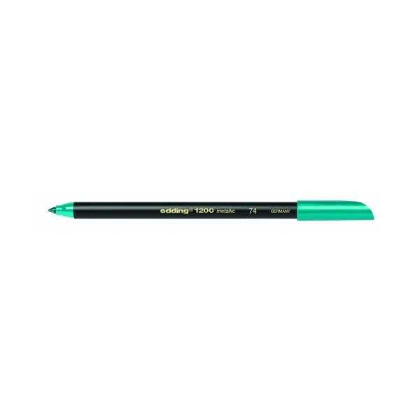 Фломастер Edding 1200 Metallic Зеленый (10 штук)