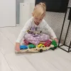 Puidust veoauto - haagis + autode komplekt 22698