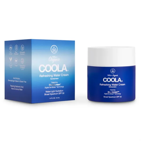 Coola Refreshing Water Cream Organic Face Sunscreen Spf50 44ml