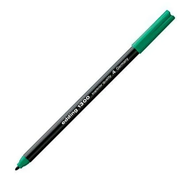 Marķieris Edding 1300 Zaļš (10 gb.)