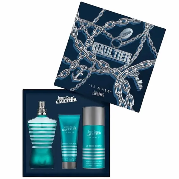 Jean Paul Gaultier Le Male Eau de Toilette Spray 125ml Set 3 Pieces