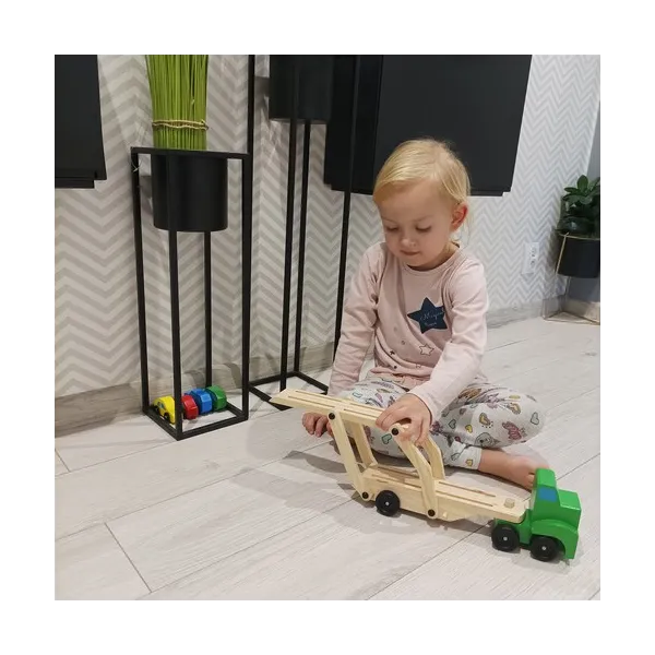 Wooden truck - trailer + set of cars 22698