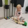 Puinen kuorma-auto - perävaunu + autosetti 22698