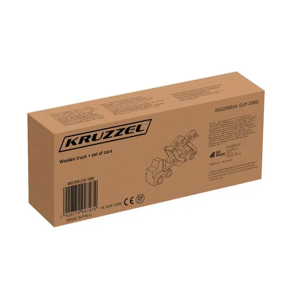 Wooden truck - trailer + set of cars 22698