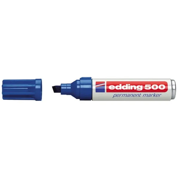 Permanentais marķieris Edding 500 Zils (10 gb.)
