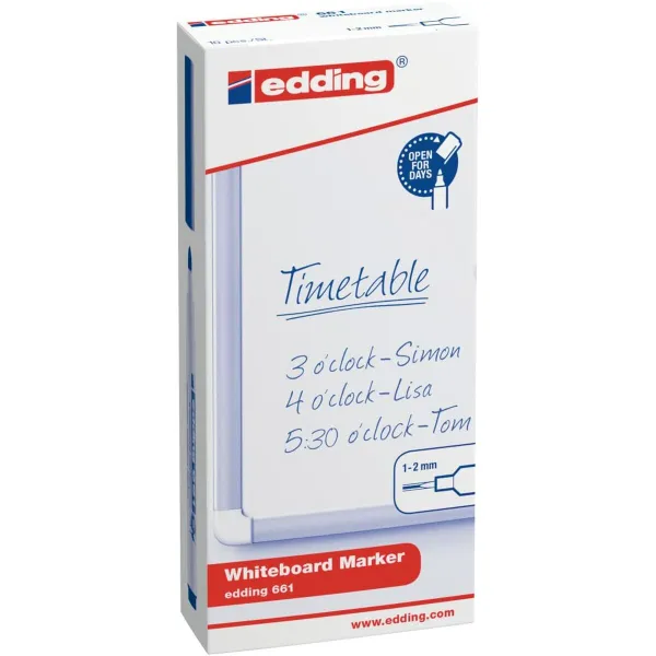 Whiteboard marker Edding 661 Green (10 Units)