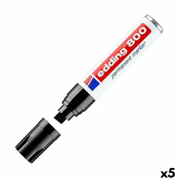Püsimarker Edding 800 Must (5 Ühikut)