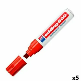 Постоянный маркер Edding 800 Красный (5 штук)