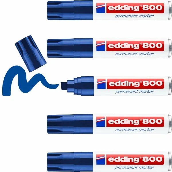 Püsimarker Edding 800 Sinine (5 Ühikut)