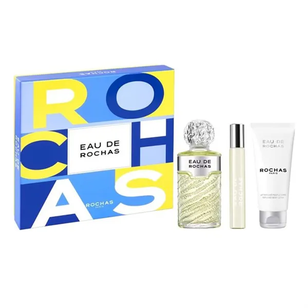 Eau De Rochas Eau De Toilette Spray 100ml Set 3 Pieces