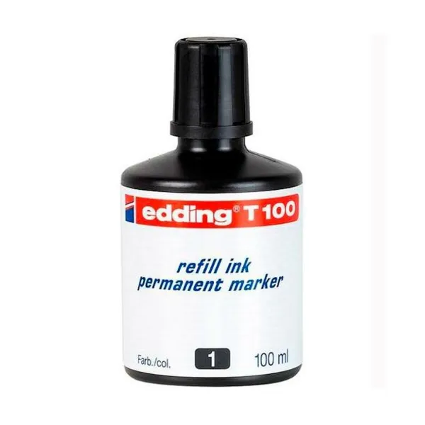 Täyttömuste Edding T100 Pysyvä 100 ml (10 osaa)