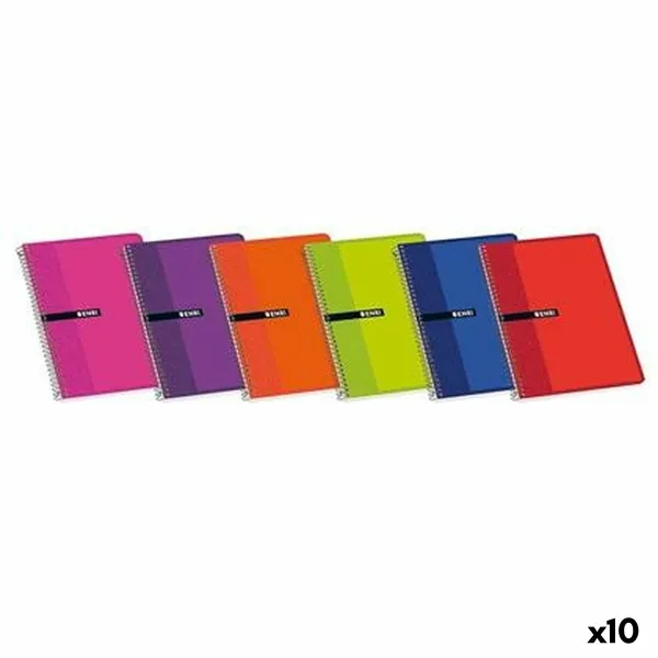 Muistikirja ENRI Monivärinen Lehti 80 Levyt 21,5 x 31,5 cm Pehmeä kansi (10 osaa)