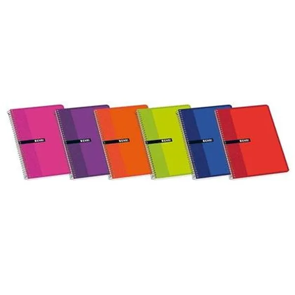 Notebook ENRI Multicolour Sheet 80 Sheets 21,5 x 31,5 cm Soft cover (10 Units)
