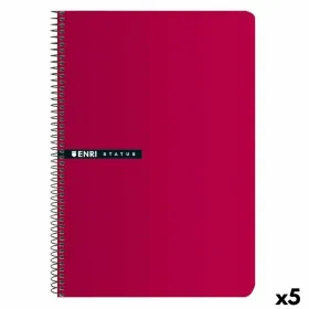 Piezīmju klade ENRI Sarkans 21,5 x 15,5 cm (5 gb.)