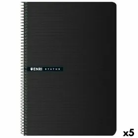 Notebook ENRI Status Black A4 Sheet 100 Sheets (5 Units)