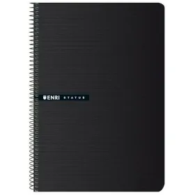 Notebook ENRI Status Black A4 Sheet 100 Sheets (5 Units)