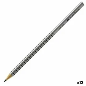 Карандаш Faber-Castell Grip 2001 Экологично Серый HB (12 штук)