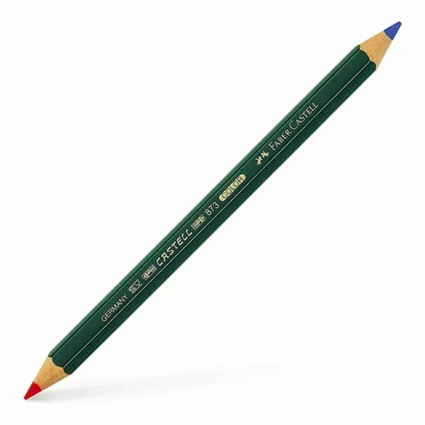 Lyijykynä Faber-Castell 873 Color Sininen Punainen (12 osaa)