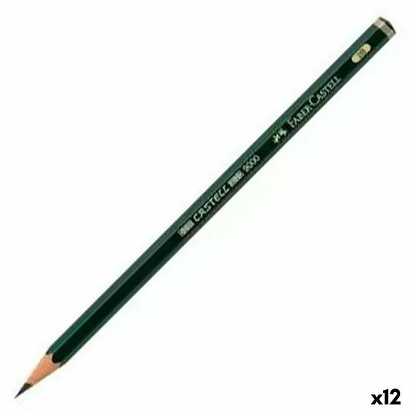 Zīmulis Faber-Castell 9000 Ekoloģisks Heksagonāls 2B (12 gb.)