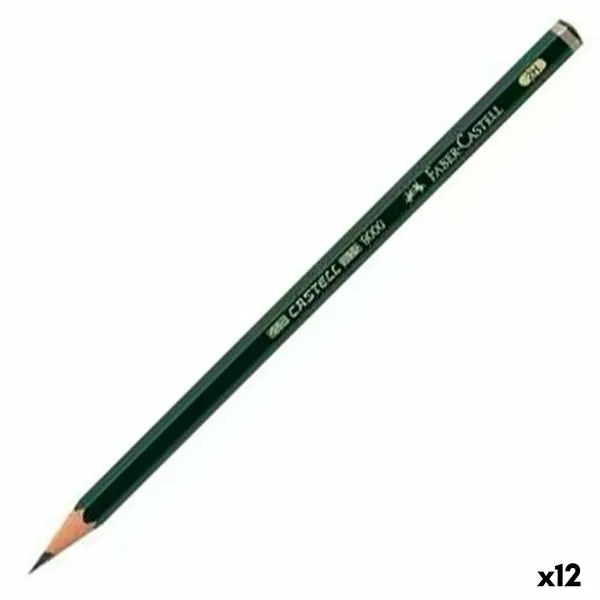 Zīmulis Faber-Castell 9000 Ekoloģisks Heksagonāls 2H (12 gb.)